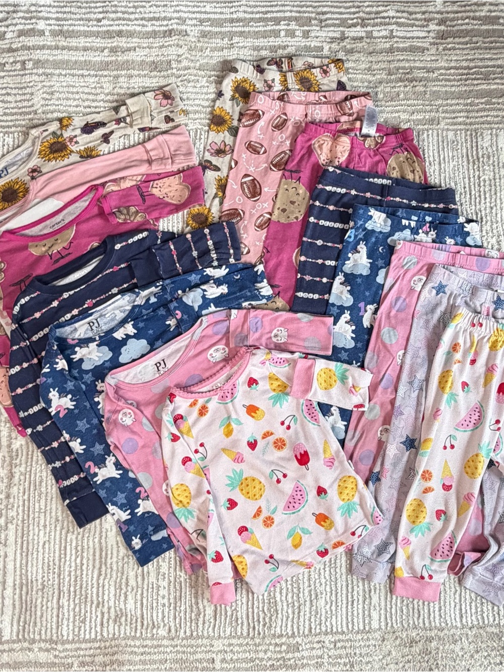 3T Pajama Bundle- SEVEN PAIRS OF PJS